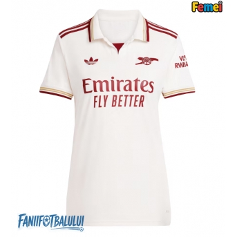 Arsenal Tricou Fotbal Replică 2025-26 Femei Treilea